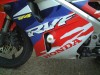 Padací chrániče (28 mm) - Honda RVF400 (NC35), černé